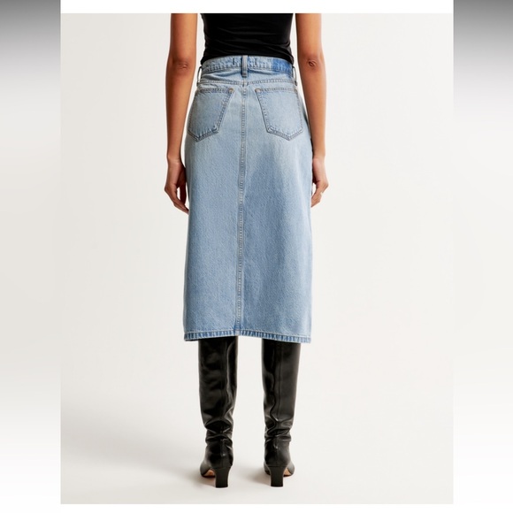 Abercrombie denim midi skirt - Picture 3 of 6